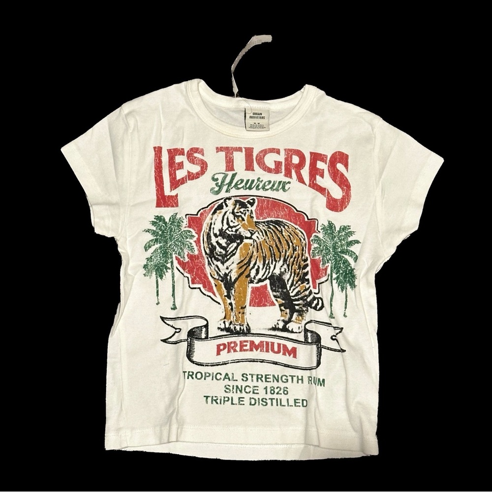 Urban Outfitters White Short Sleeve Tee with Vintage Graphic